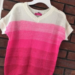 Girls short sleeve sweater